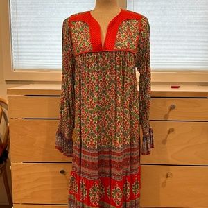 NWOT  Tory Burch boho midi dress, M